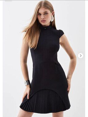 NWT Karen Millen Military Tailored Mini Dress SOLD OUT